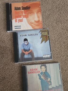 Adam Sandler CD Lot — Orange, Blue, Beige Covers